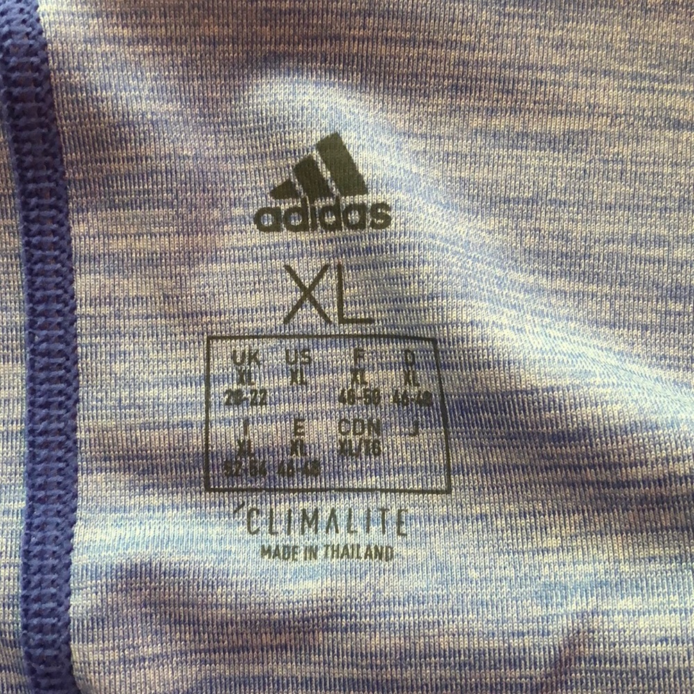 Adidas Sports X Back Tank Top - Medium Blue Sz X-Large - Picture 5 of 8